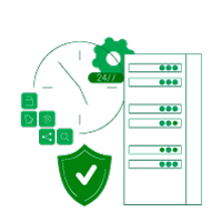 99.95% uptime guarantee<br />
