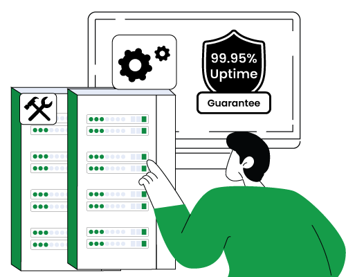 99.995% Uptime with Redundant Server Infrastructure