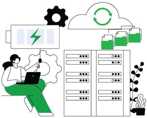 Enhance server productivity with storage and redundant power supplies